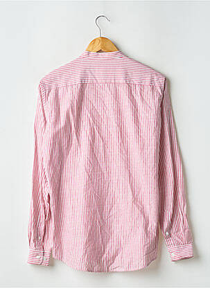 Chemise manches longues imprimé rayures rouge OCTOBRE homme