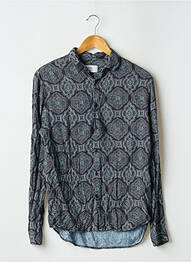 Chemise manches longues imprimé fantaisie noir INSIMA homme