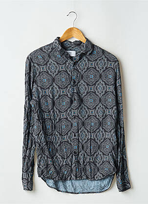 Chemise manches longues imprimé fantaisie noir INSIMA homme