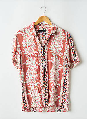 Chemise manches courtes col tailleur orange ALLSAINTS homme