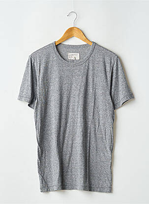 T-shirt tissage chiné manches courtes gris CURRENTE/ELLIOTT homme