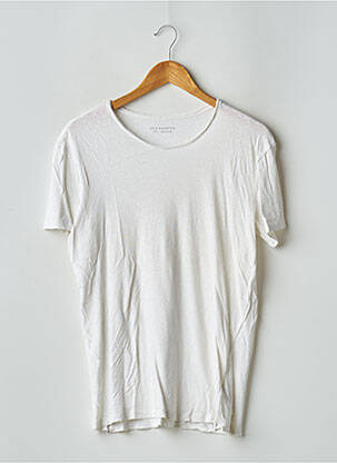 T-shirt tissage chiné manches courtes beige ALLSAINTS homme