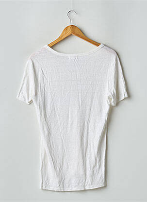 T-shirt tissage chiné manches courtes blanc MAISON STANDARDS homme