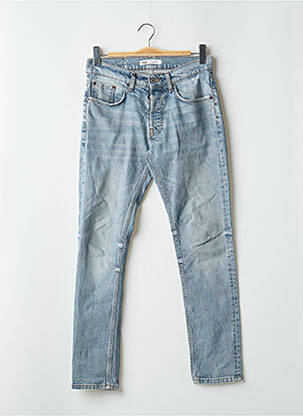Jeans skinny fermeture boutonnée sur le devant taille normale bleu ZARA homme