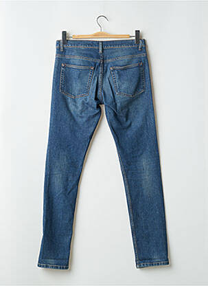 Jeans coupe slim fermeture boutonnée sur le devant taille normale bleu INSIMA homme