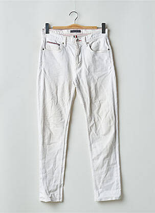 Jeans coupe slim blanc TOMMY HILFIGER pour homme