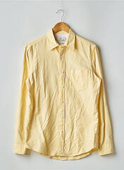 Chemise manches longues jaune DE FURSAC pour homme seconde vue