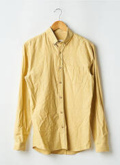 Chemise manches longues jaune OCTOBRE pour homme seconde vue