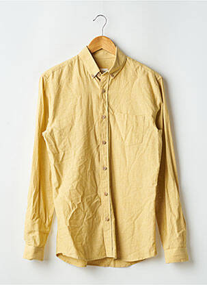 Chemise manches longues jaune OCTOBRE pour homme