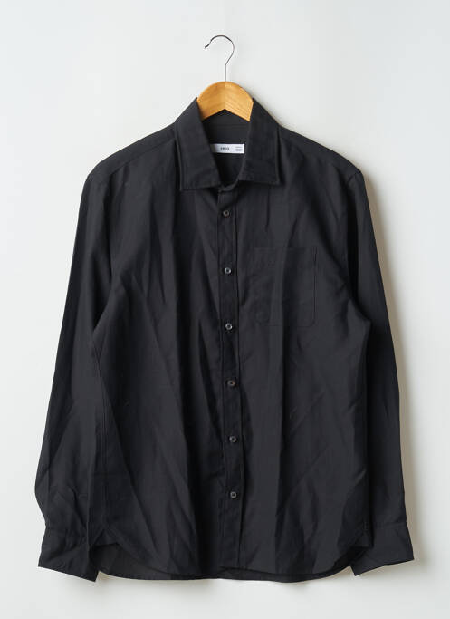 Chemise manches longues manches longues noir MANGO homme