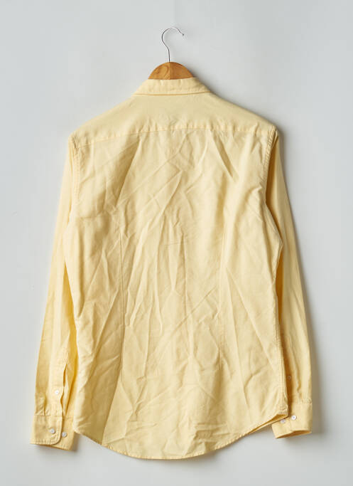 Chemise manches longues poches jaune DE FURSAC homme