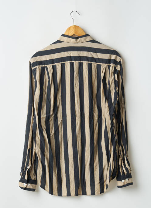 Chemise manches longues imprimé rayures beige H&M homme