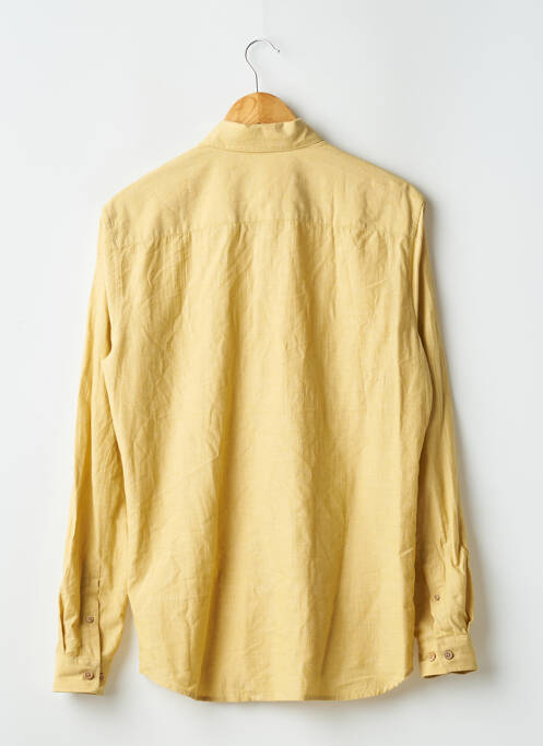 Chemise manches longues manches longues jaune OCTOBRE homme