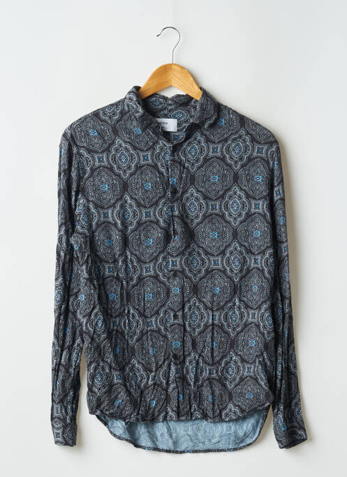 Chemise manches longues imprimé fantaisie noir INSIMA homme