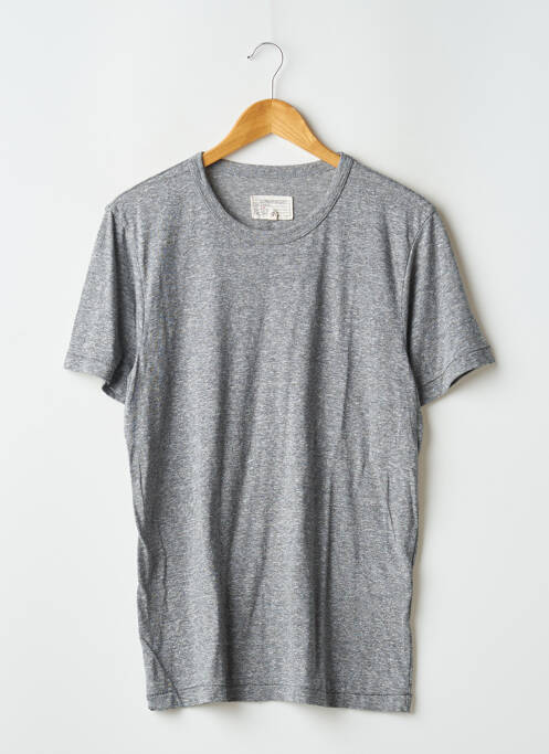 T-shirt tissage chiné manches courtes gris CURRENTE/ELLIOTT homme