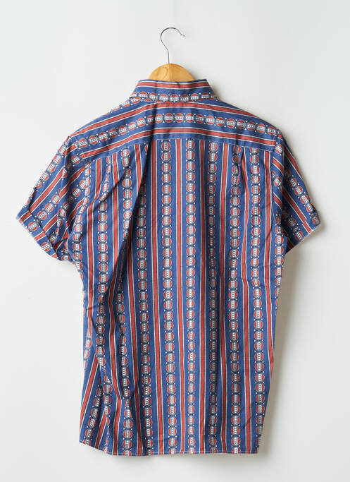 Chemise manches courtes bleu DE FURSAC pour homme