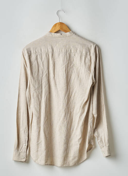 Chemise manches longues beige OCTOBRE pour homme