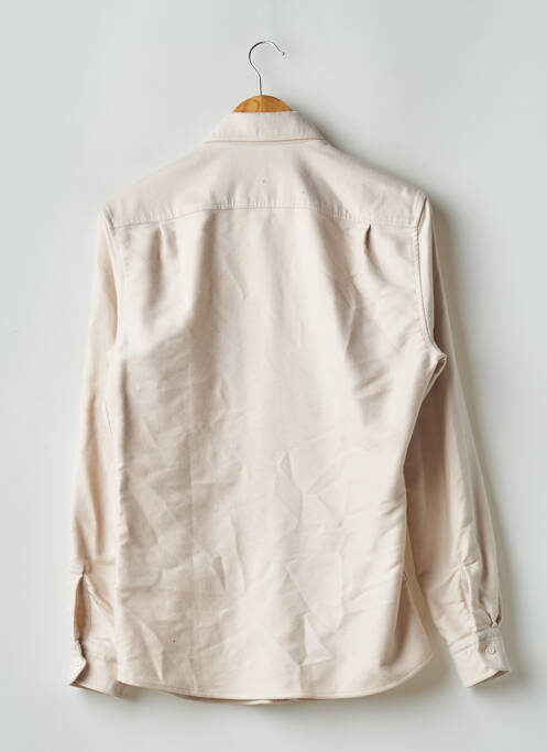 Chemise manches longues beige REISS pour homme