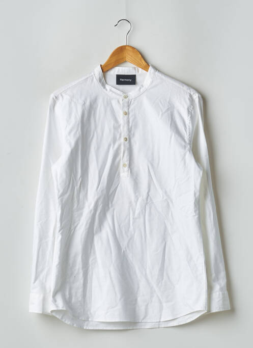 Chemise manches longues blanc HARMONY pour homme