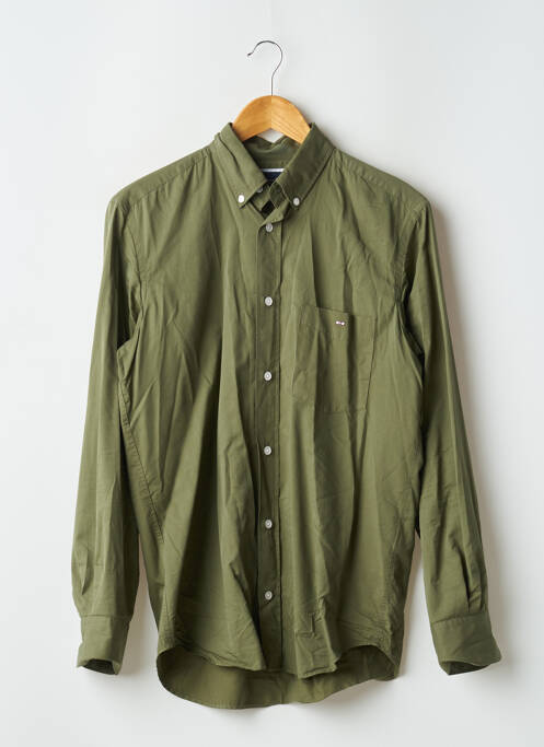 Chemise manches longues vert EDEN PARK pour homme