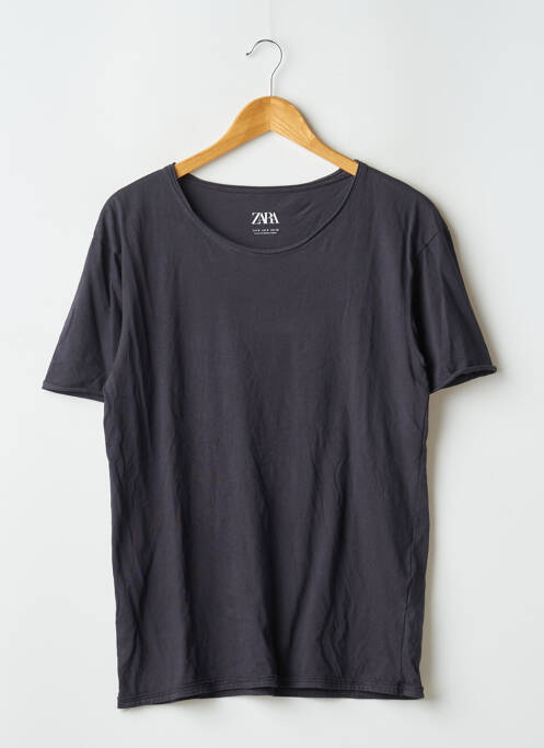 T-shirt gris ZARA pour homme