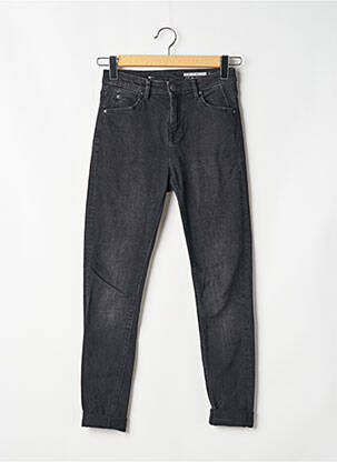 Jeans coupe slim tissage brut taille normale gris EDC femme