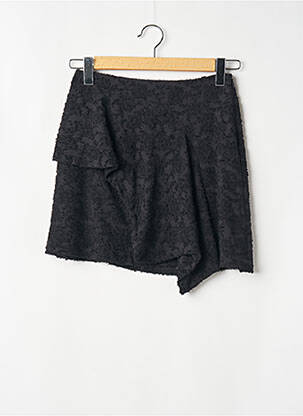 Jupe courte fermeture zip latéral noir MANGO femme
