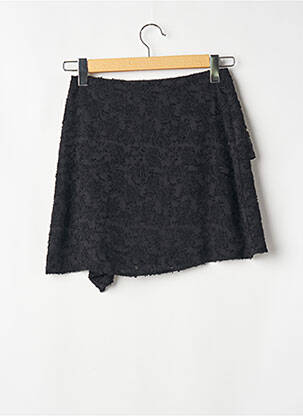 Jupe courte fermeture zip latéral noir MANGO femme