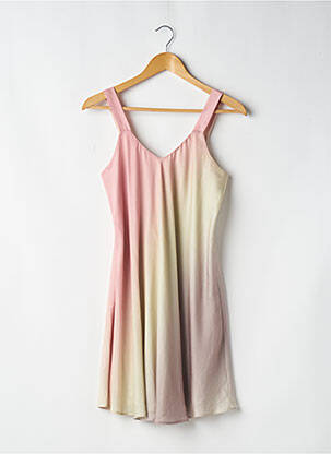 Robe mi-longue sans manche sans manche rose COP COPINE femme