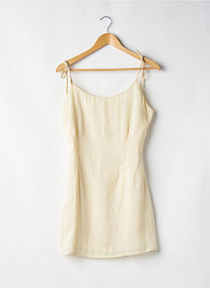 Robe courte sans manche sans manche beige NASTY GAL femme
