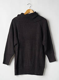 Pull stretch manches longues noir SANS MARQUE femme