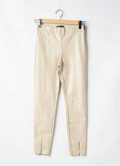 Pantalon slim beige ZARA pour femme seconde vue