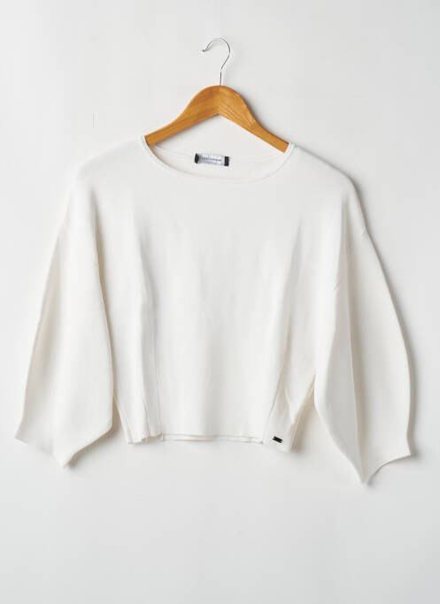 Pull stretch manches longues blanc COP COPINE femme