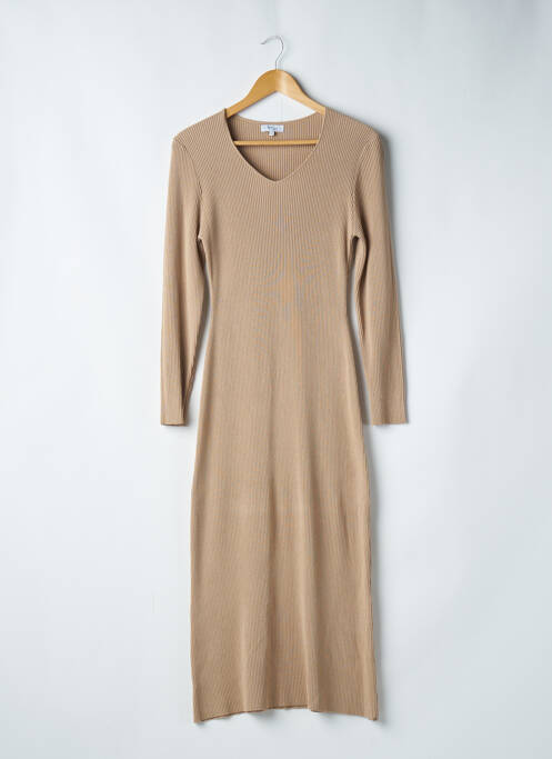 Robe longue beige MARVILLE pour femme