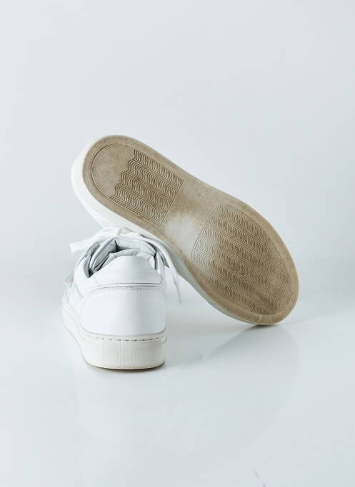 Baskets matière lisse talon plat jusqu'à 3cm blanc SONGE LAB femme