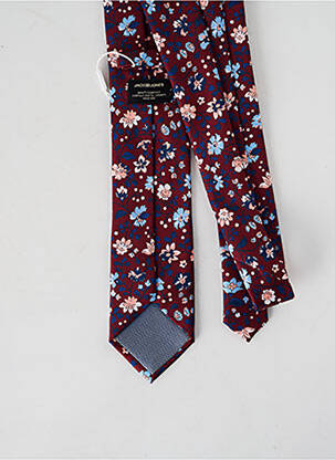 Cravate imprimé fantaisie rouge JACK & JONES homme