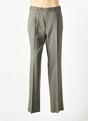 Pantalon droit tissage chiné taille normale vert CANALI homme