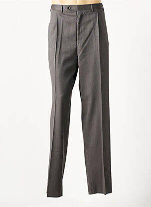 Pantalon droit tissage chiné taille normale gris CANALI homme