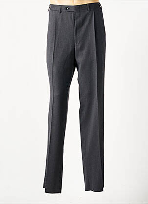 Pantalon droit tissage chiné taille normale gris fonce CANALI homme