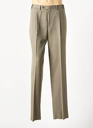 Pantalon droit tissage chiné taille normale vert CANALI homme