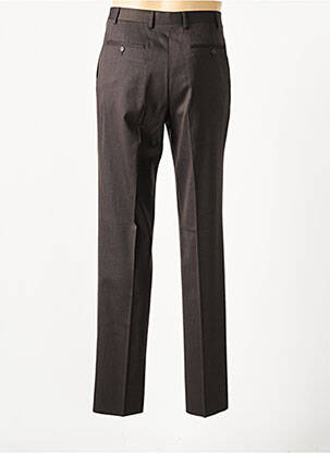 Pantalon droit tissage chiné taille normale marron fonce CANALI homme