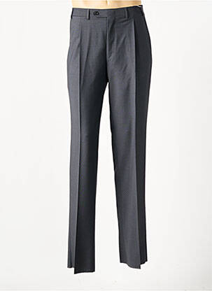 Pantalon droit tissage chiné taille normale gris fonce CANALI homme