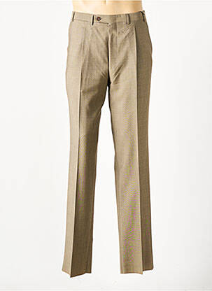 Pantalon droit tissage chiné taille normale beige CANALI homme