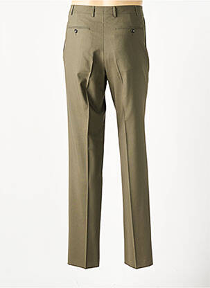 Pantalon droit tissage chiné taille normale vert fonce CANALI homme