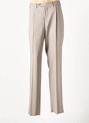 Pantalon droit tissage chiné taille normale beige CANALI homme