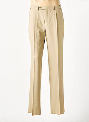 Pantalon droit tissage chiné taille normale beige clair CANALI homme