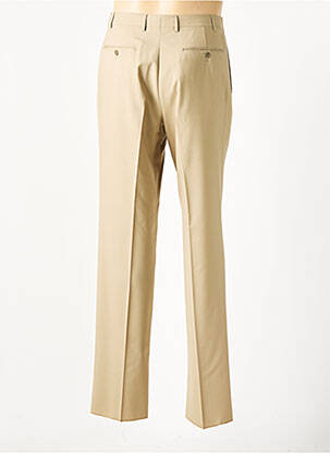 Pantalon droit tissage chiné taille normale beige clair CANALI homme