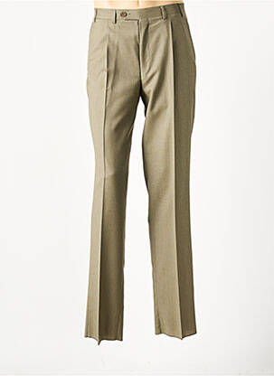 Pantalon droit tissage chiné taille normale vert CANALI homme