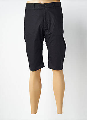 Bermuda coupe droite taille normale noir ELVINE homme