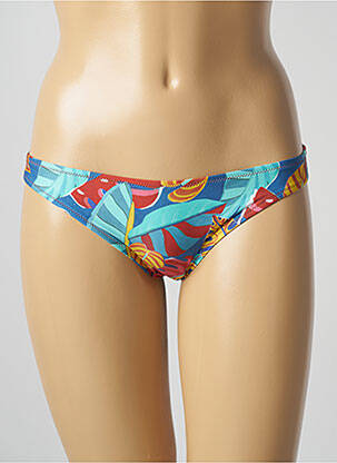Bas de maillot de bain imprimé fantaisie culotte bleu ANTIGEL femme